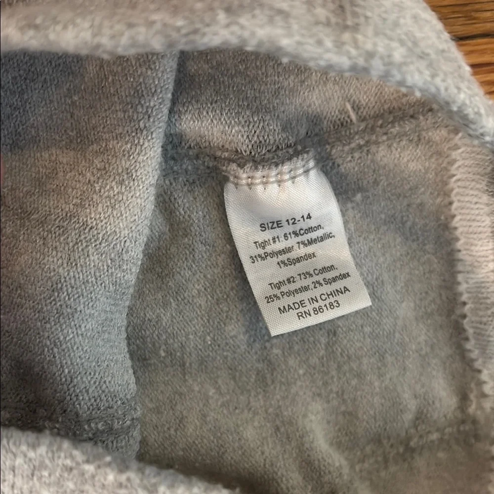 Crewcuts Light Gray Knit Tights